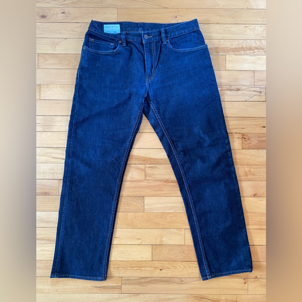 Banana Republic Straight Leg 31x30 Dark Navy Jeans